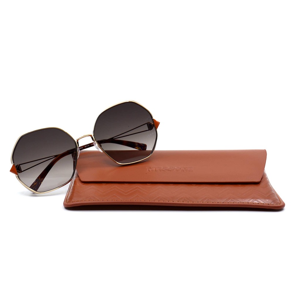 MISSONI MIS 0075/S Y3R GOLD IVORY BROWN GRADIENT AUTHENTIC SUNGLASSES - Picture 8 of 13